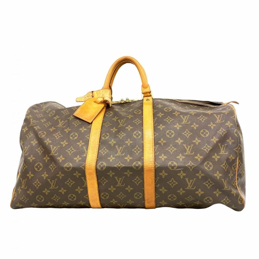LOUIS VUITTON Brown Monogram Keepall 55 Boston Bag - Picture 1 of 14